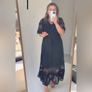 Piper & Scoot black Emery lace dress size M